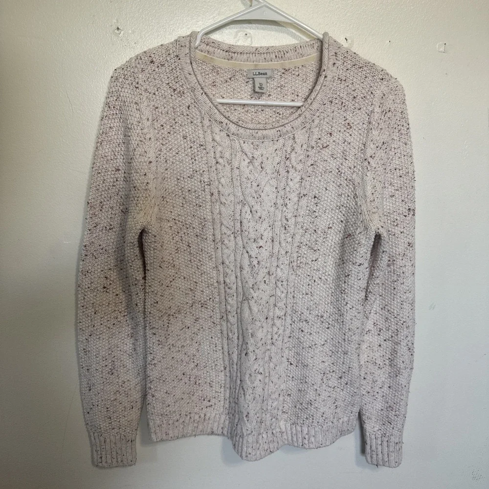 LL Bean Women's Cable Knit Sweater Size XS - Picture 1 of 6